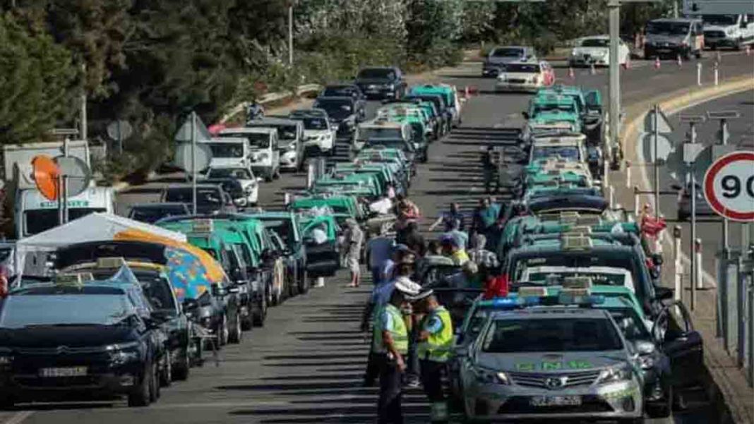 Los taxistas portugueses no retroceden y siguen las protestas en Faro