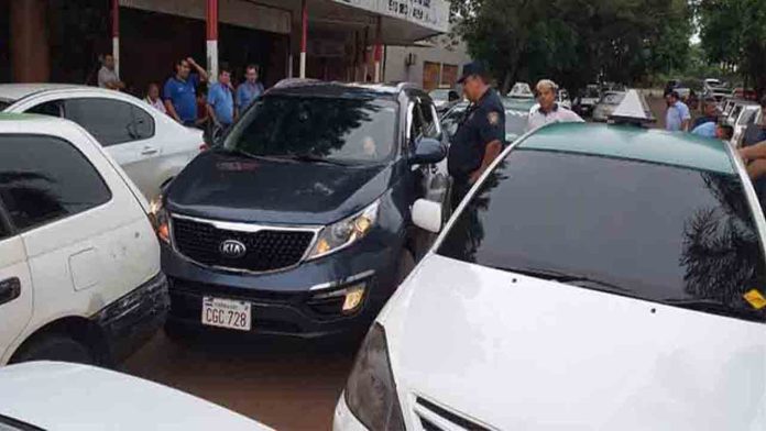 Los taxistas paraguayos le hacen 