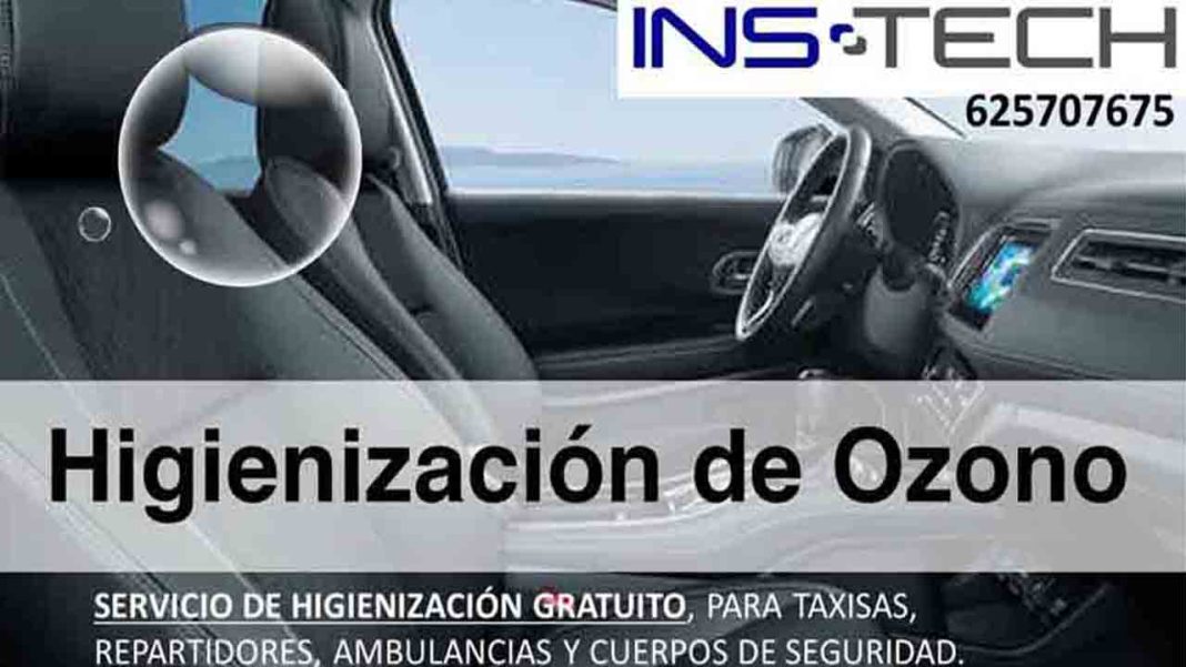 La empresa InsTech en Barcelona realiza gratis higienización con Ozono a los taxis