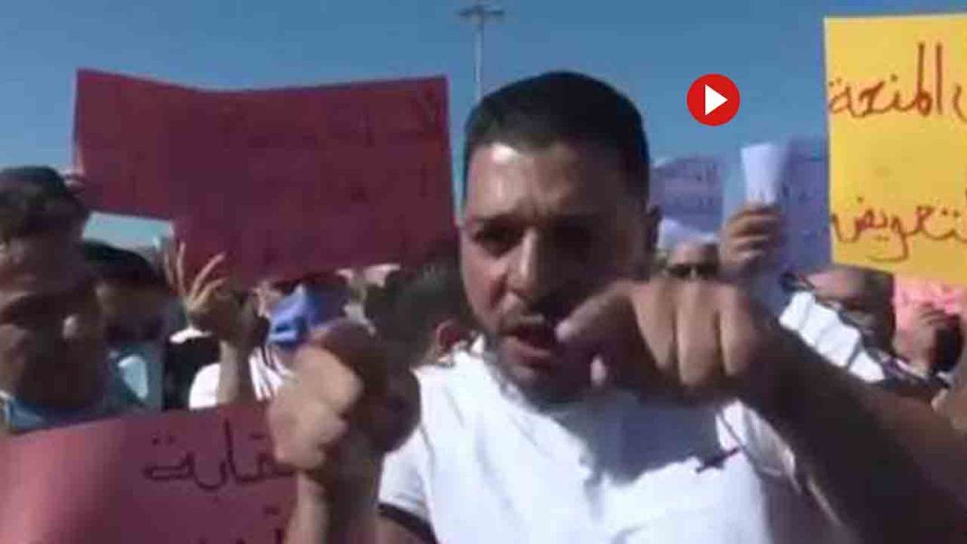 Protesta de los taxistas argelinos por la prohibición de operar debido al coronavirus