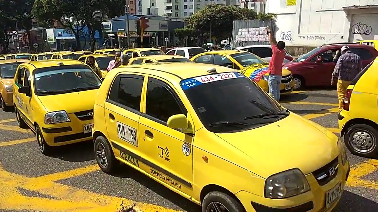 Colombia contra Uber: Protesta de los taxistas en Bucaramanga