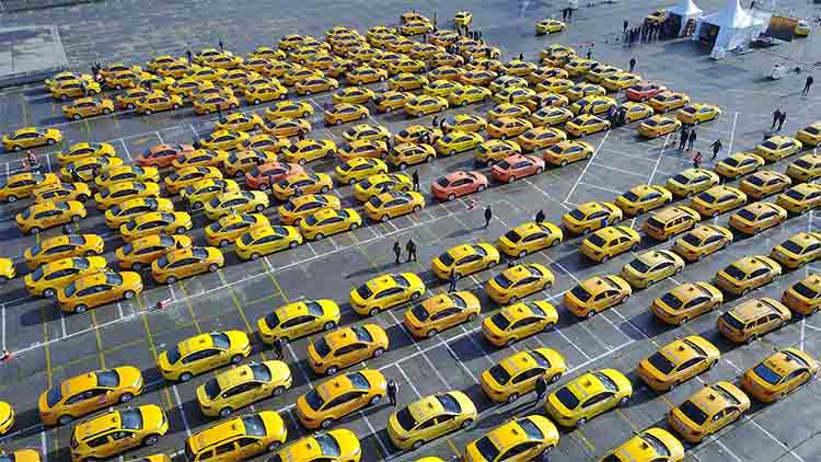 El Imperio Turco del taxi en Estambul