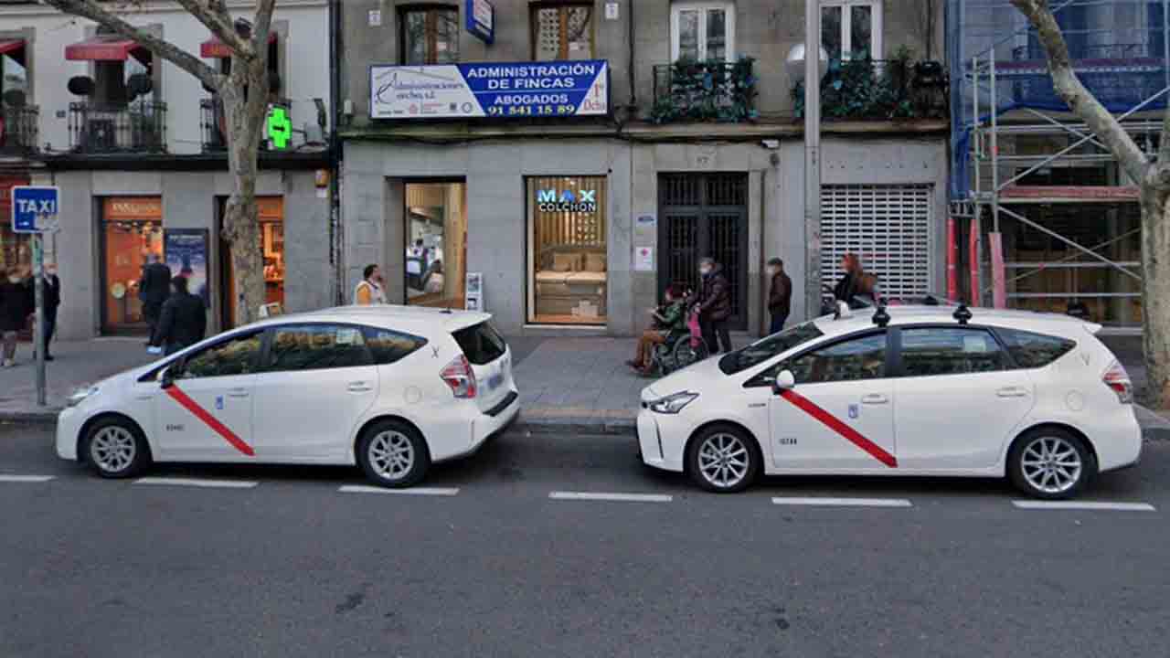 Paradas de taxi en el Distrito Moncloa de Madrid