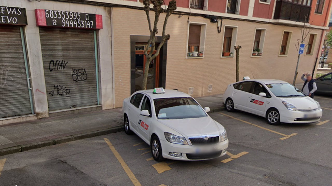 Paradas de taxi en el Distrito Deustu de Bilbao