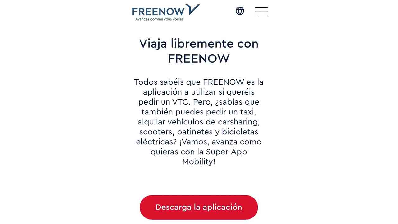 FreeNow da prioridad a los VTC en su App, por delante del taxi