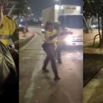 Una policía insulta y agrede a un taxista en Bogotá