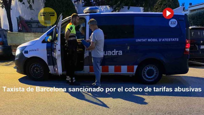 Espectacular acción de los patrulleros del taxi de Barcelona