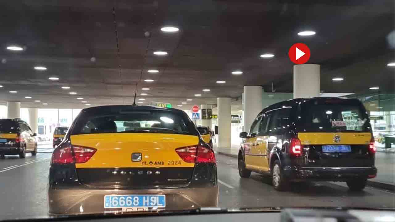 Siguen las patrullas del taxi en el aeropuerto de Barcelona contra los piratas