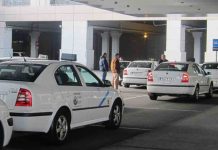 Servicio de taxis recogida pasajeros en el aeropuerto Malaga