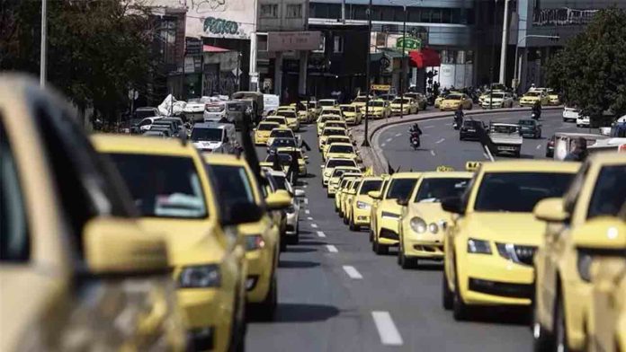 Los taxistas griegos preparan una gran manifestación en Atenas