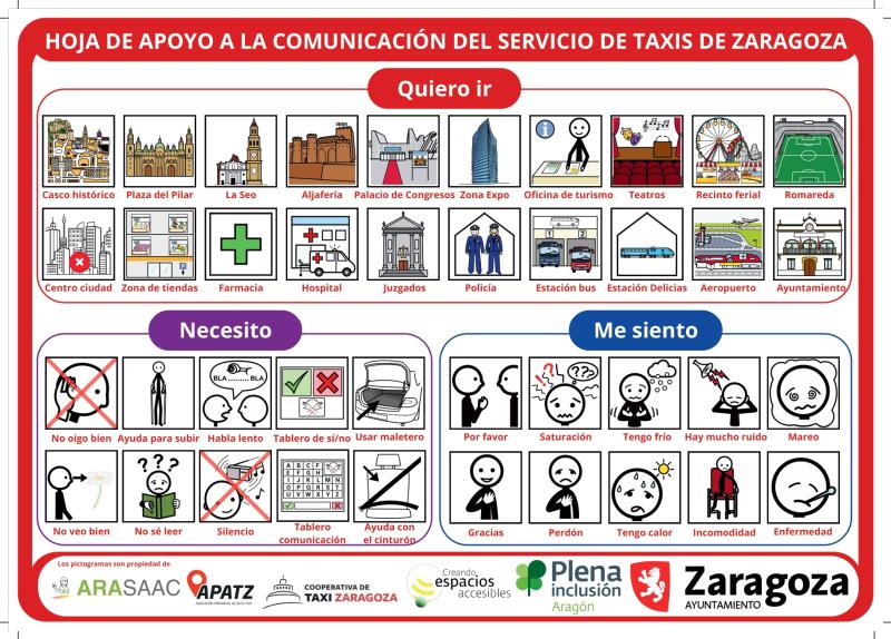 El taxi de Zaragoza y el Ayuntamiento acuerdan mejoras de accesibilidad a las personas con discapacidad