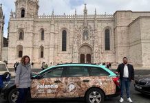 Doce taxis recorrerán Lisboa para promocionar Palencia con el Oecus de La Olmeda