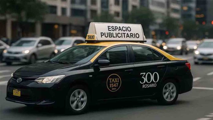 Aumento de tarifas de los taxis de Rosario y propuesta de publicidad