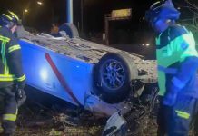 Taxista herido leve tras volcar su vehículo en la M-23 a la entrada de Madrid Taxista herido leve tras volcar su vehículo en la M-23 a la entrada de Madrid