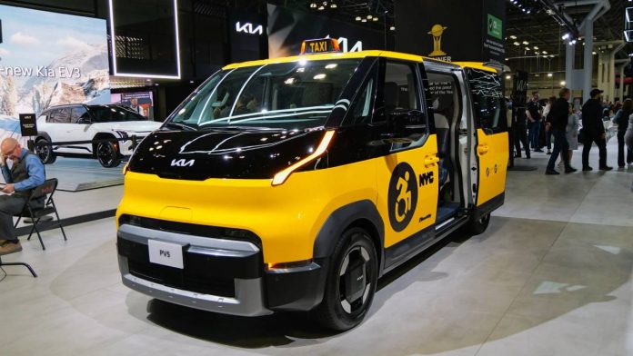 Kia presenta un taxi eléctrico adaptado para la flota de Nueva York