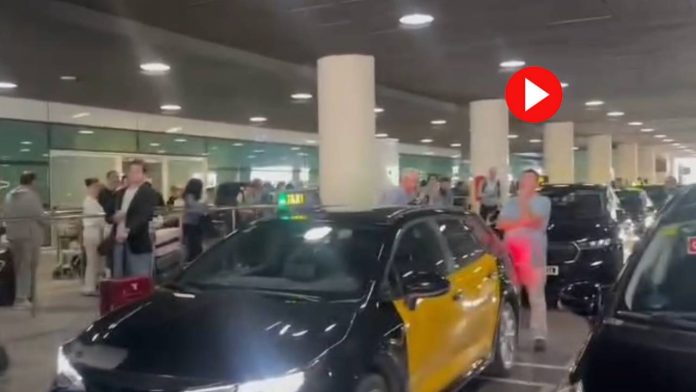 El Prat vuelve a sufrir caos en el servicio de taxi por la ausencia de controladores