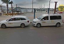 La APB instalará una valla para ordenar la parada de taxis en Botafoc La APB instalará una valla para ordenar la parada de taxis en Botafoc