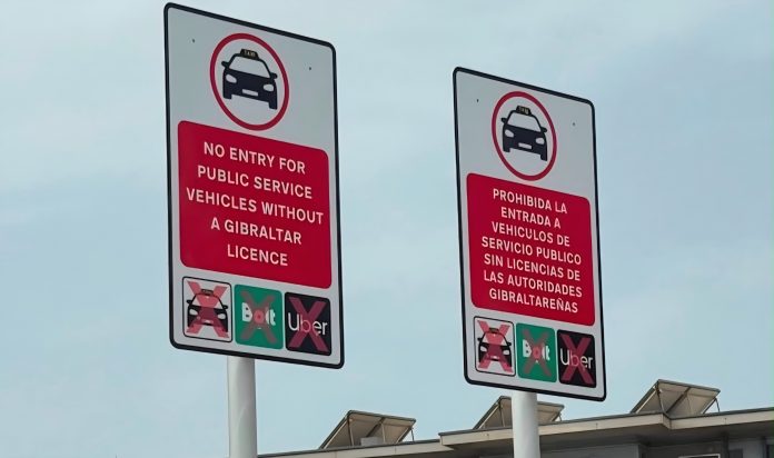 Senalizacion-que-alerta-de-la-prohibicion-de-taxis